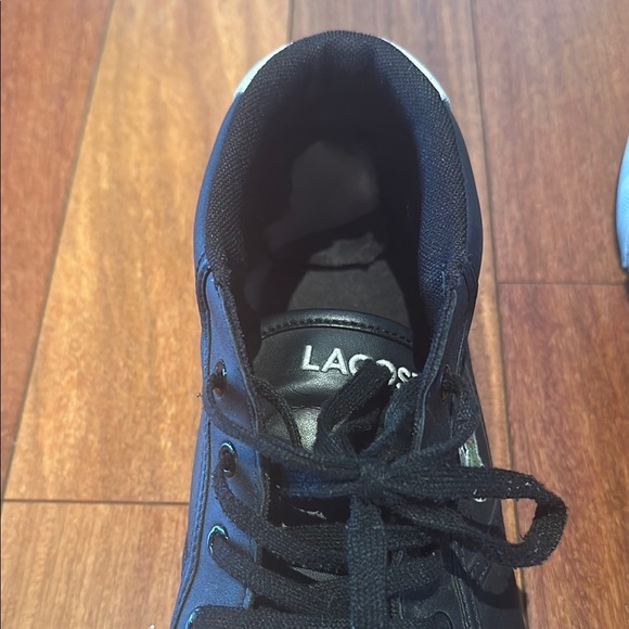 Lacoste Black and White Sneakers with Comfortable Design - Picture 6 of 8